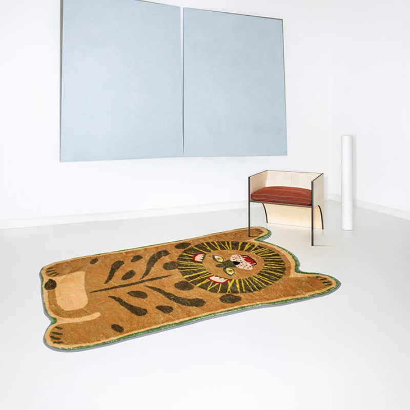 Carpet for Living Room Cartoon Animal Home Decoration Coffee Tables Children's Bedroom Plush Mat Large Area Cloakroom Rug ковер