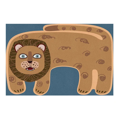 Carpet for Living Room Cartoon Animal Home Decoration Coffee Tables Children's Bedroom Plush Mat Large Area Cloakroom Rug ковер